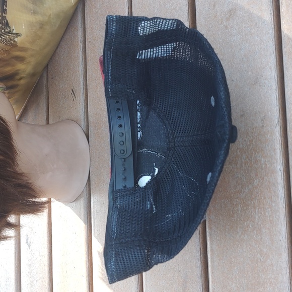 Angry Birds Red Black Plaid Trucker Mesh Snapback Hat Cap - Picture 4 of 9